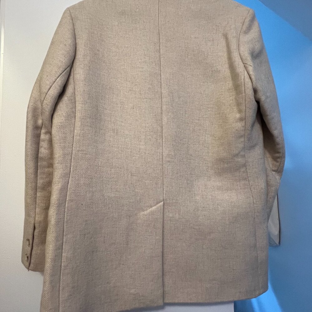 Rouje Beige Single-Button Blazer - image 5